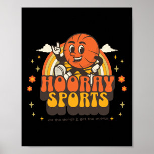Hooray Sports - Basketball Poster