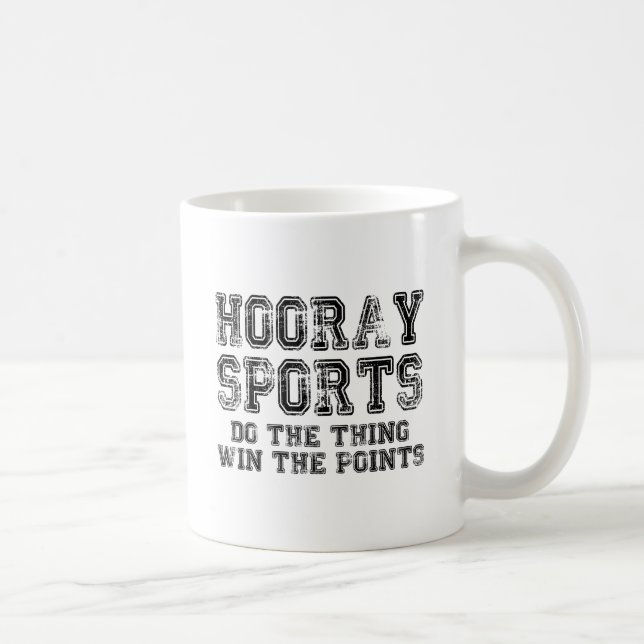 Hooray tut Sport den Sache-Gewinn die Punkte Kaffeetasse (Rechts)