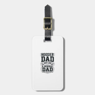Hoosier Dad Vintage Gravur Zitat Shirt Design_1 Gepäckanhänger