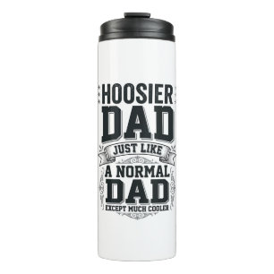 Hoosier Dad Vintage Gravur Zitat Shirt Design_1 Thermosbecher