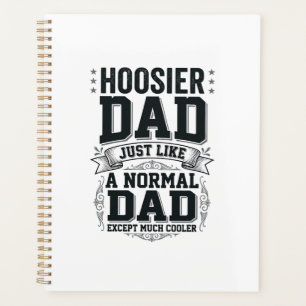 Hoosier Dad Vintage Gravur Zitat T-Shirt Design_1 Planer