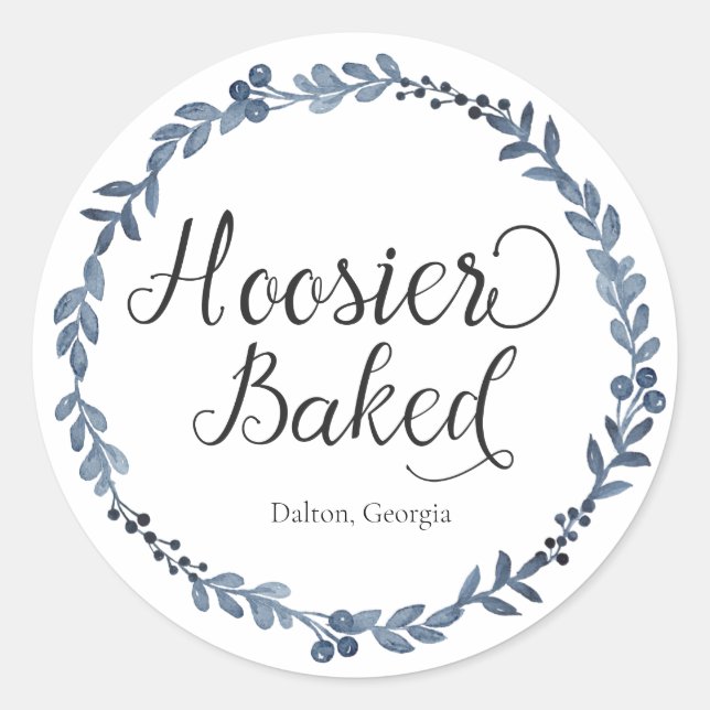 Hoosier Étiquette cuit personnalisé (Devant)