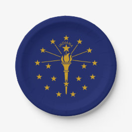 Hoosier Flag, Flag of Indiana Pappteller
