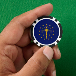 Hoosier-Flagge, Flagge von Indiana Pokerchips