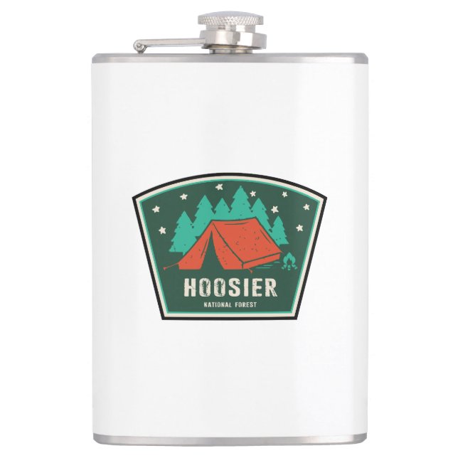 Hoosier National Forest Camping Flachmann (Vorderseite)
