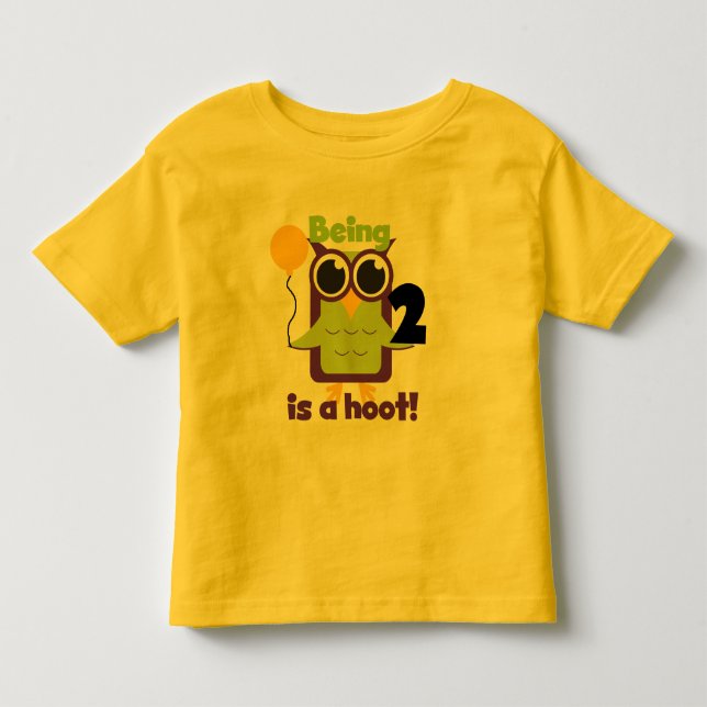 Hoot Owl 2. Geburtstag T Shirts und Geschenke (Vorderseite)