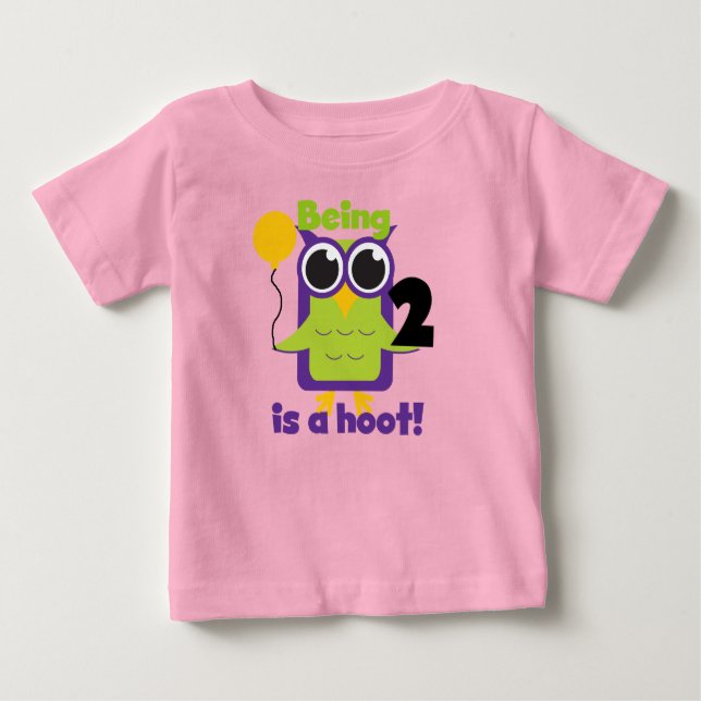 Hoot Owl 2e anniversaire T-shirts et cadeaux (Devant)