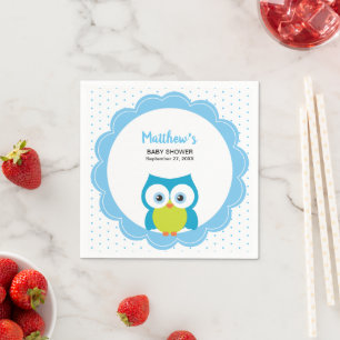 Hoot Owl Boy Wildlife Bird Serviette
