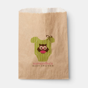 Hoot Owl Outfit Girl Babydusche Geschenktütchen