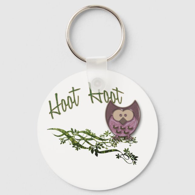 Hoot Owl Schlüsselanhänger (Vorderseite)