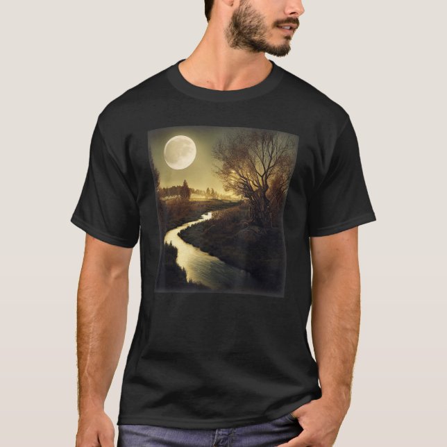 Hoot Owl Sprichwort Gute Nächte, da der Fluss durc T-Shirt (Vorderseite)