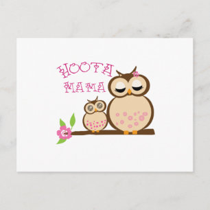 Hoota Mama Postkarte