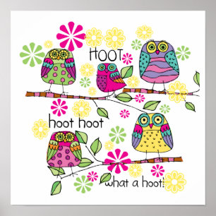 Hootie Owl Poster