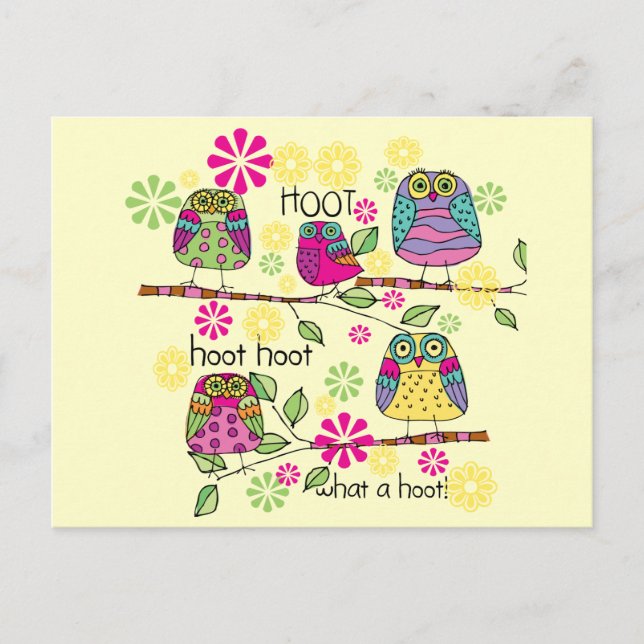 Hootie Owls Postkarte (Vorderseite)