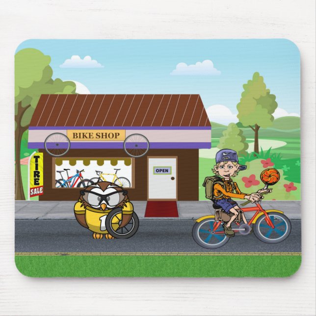 Hootin' Cycles Mousepad (Vorne)