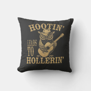 Hootin’ Leads to Hollerin" - Ein spielerisches Cow Kissen