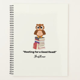 "Hooting for a Good Read!" Buchliebhaber Planer