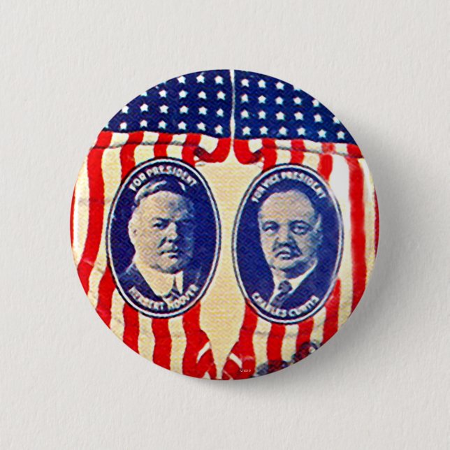 Hoover-Curtis jugate - Knopf Button (Vorderseite)