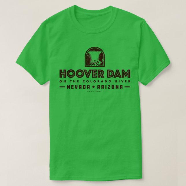 Hoover Dam Brown T-Shirt (Design vorne)