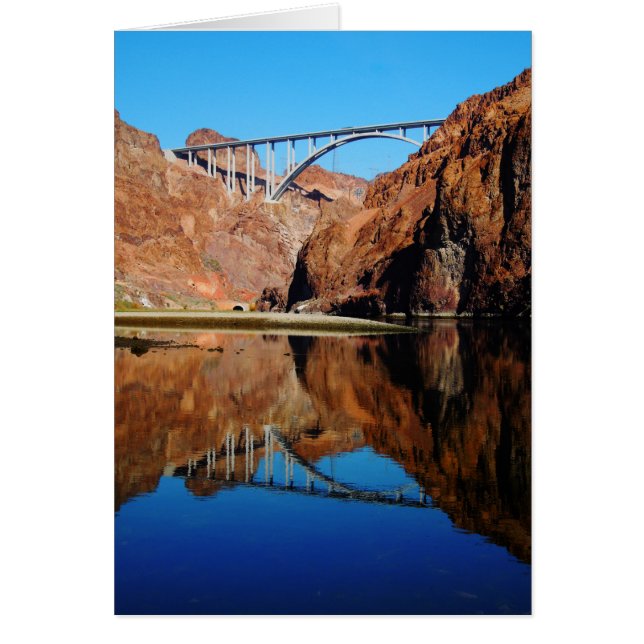 Hoover Dam Bypass Memorial Bridge Carte vierge Ver (Devant)