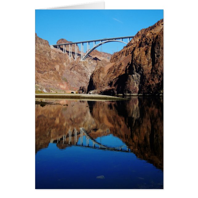 Hoover Dam Bypass Memorial Bridge Vertikale Karte (Vorne)
