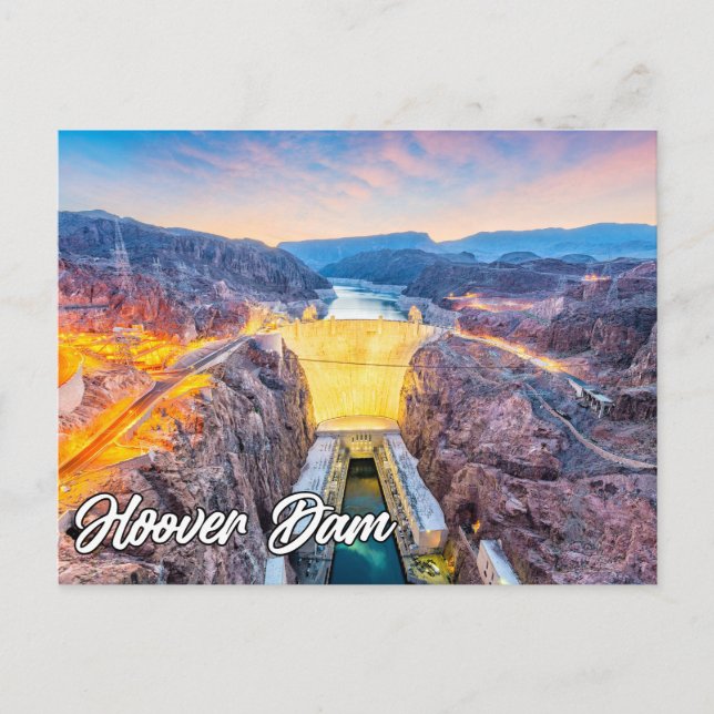 Hoover Dam, Nevada, Vereinigte Staaten Postkarte (Vorderseite)