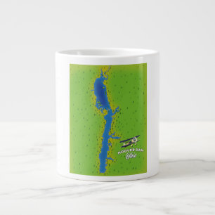 Hoover Dam Ohio Kartographische Karte Jumbo-Tasse