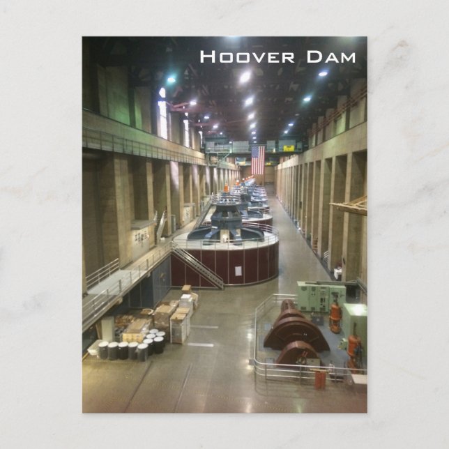 Hoover Dam Postkarte (Vorderseite)