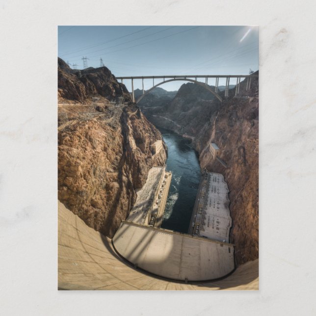 Hoover Dam Postkarte (Vorderseite)