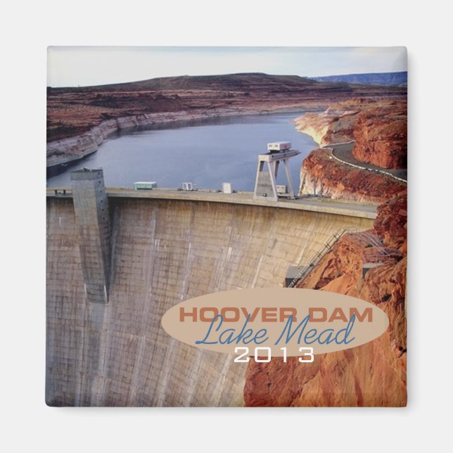 Hoover Dam Voyage Souvenir Magnet frigo (Devant)