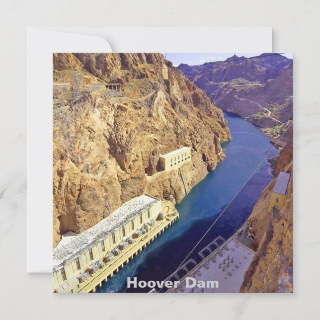Hoover-Staudamm in Arizona Einladung (Vorderseite)