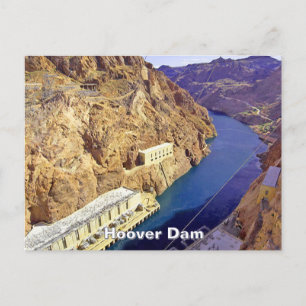Hoover-Staudamm in Arizona Postkarte