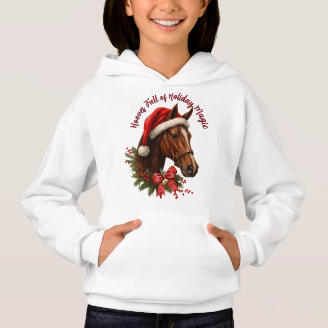 Hooves full of Christmas Magic Hoodie (Vorderseite)