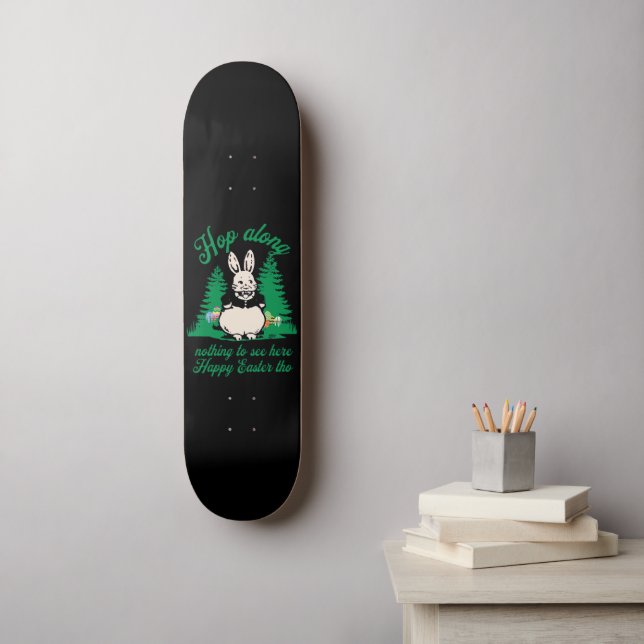 HOP ALONG, NICHTS, HIER ZU SEHEN, GLÜCKLICH OFFENE SKATEBOARD (Wandkunst)