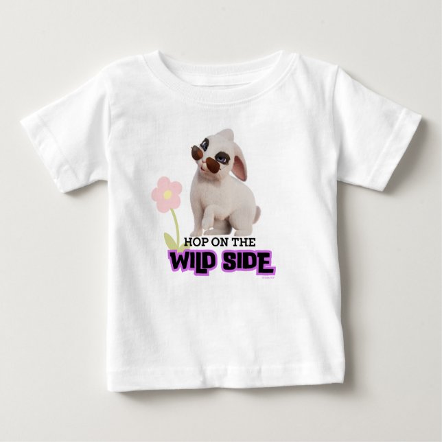 Hop auf der wilden Seite Baby T-shirt (Vorderseite)