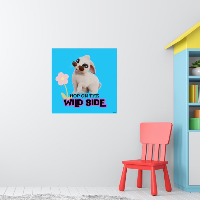 Hop auf der wilden Seite Poster (Kinderzimmer 1)