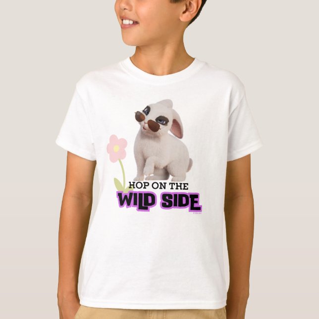 Hop auf der wilden Seite T-Shirt (Vorderseite)