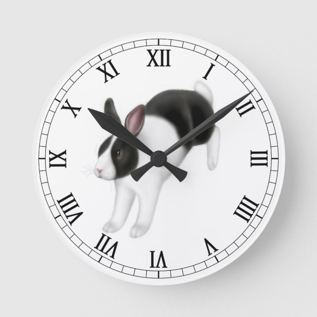 Hop Bunny Rabbit Horloge murale (Recto)