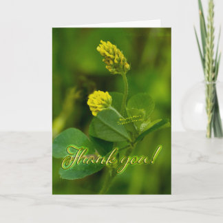 Hop Clover Blossom Danke Karte
