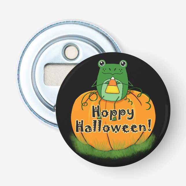Hop Halloween Frosch Flaschenöffner (Vorderseite)