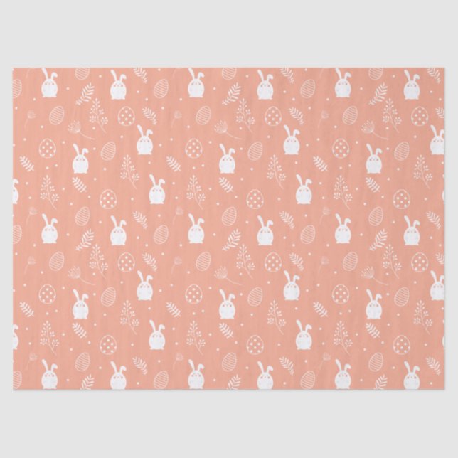 Hop & Hide - Ostersonniges Gewebe Seidenpapier (Vorderseite)