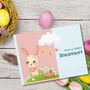 Hop Hooray Ostereier unterwegs Feiertagspostkarte