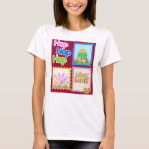 Hop Hop Hop Mignon T-Shirt de Pâques pour Femme