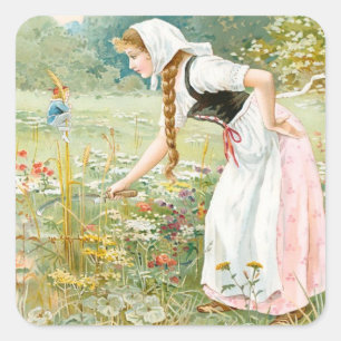 „Hop O My Thumb“ von E S Hardy Quadratischer Aufkleber