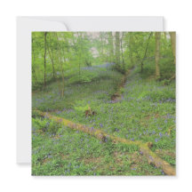 Hop Yard Wood Greetings Card