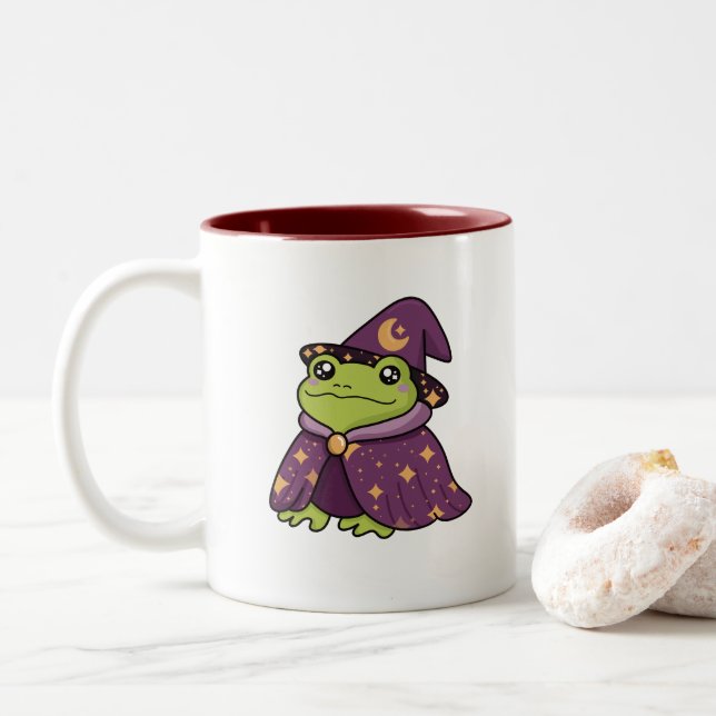 Hopclo, der Starbound Toad Zweifarbige Tasse (Mit Donut)