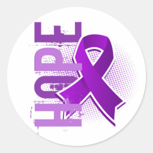 Hope 2 Chiari Malformation Runder Aufkleber