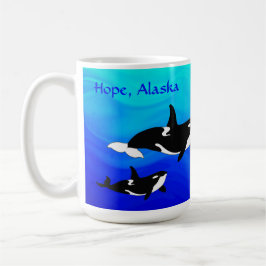 Hope, Alaska Orcas - 15 oz. Combo mug