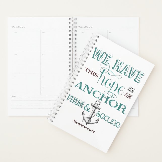 Hope Anchor Weekly Planner Planer (Anzeige)