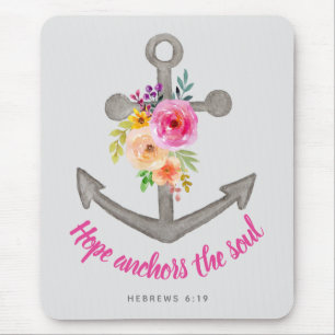 Hope Anchors The Soul Bible Verse Mouse Pad Mousepad
